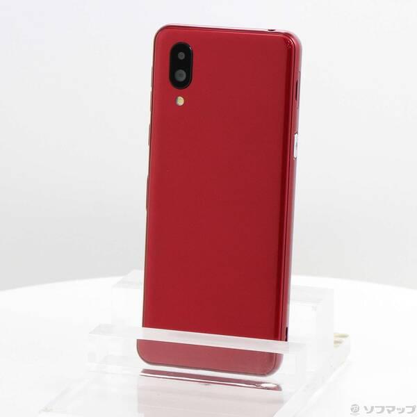 〔中古〕SHARP(シャープ) シンプルスマホ6 64GB ルビーレッド SHSHZ3 Softbank SIMフリー〔297-ud〕 | 