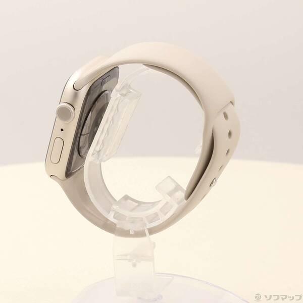 〔中古〕Apple(アップル) Apple Watch Series 9 GPS 45mm スターライトアルミニウムケース スターライトスポーツバンド〔344-ud〕 |  | 01