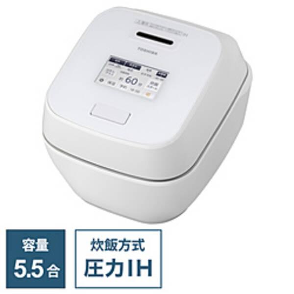 〔中古〕TOSHIBA(東芝) 〔展示品〕 炊飯ジャー 炎匠炊き グランホワイト RC-10ZWW(W) ［5.5合 ／圧力IH］〔276-ud〕 | 