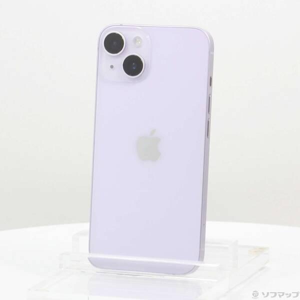 〔中古〕Apple(アップル) iPhone14 128GB パープル MPUY3J／A SIMフリー〔198-ud〕 | 
