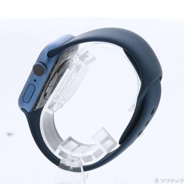 〔中古〕Apple(アップル) Apple Watch Series 7 GPS 41mm ブルーアルミニウムケース アビスブルースポーツバンド〔262-ud〕 |  | 01
