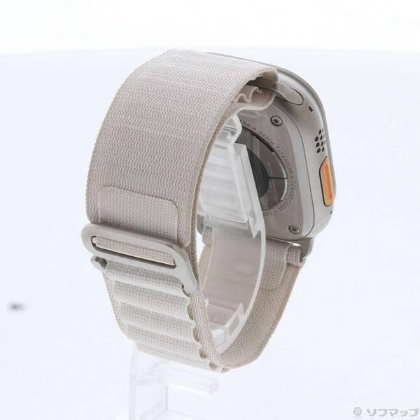 〔中古〕Apple(アップル) Apple Watch Ultra GPS + Cellular 49mm チタニウムケース スターライトアルパインループ〔344-ud〕 |  | 02