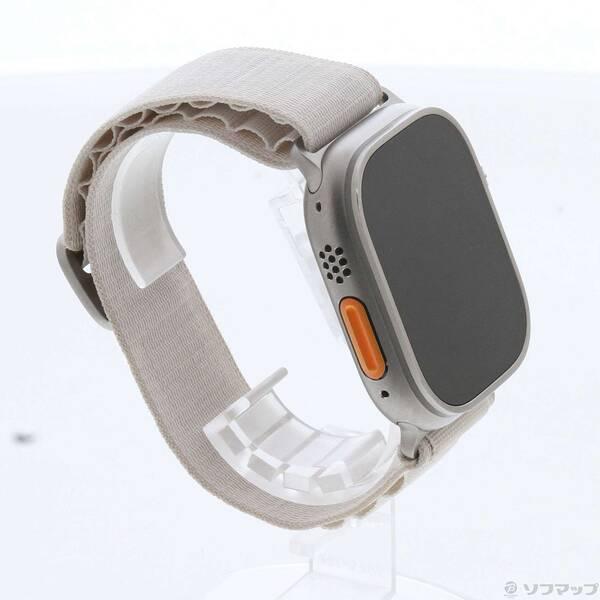 〔中古〕Apple(アップル) Apple Watch Ultra GPS + Cellular 49mm チタニウムケース スターライトアルパインループ〔344-ud〕 |  | 03