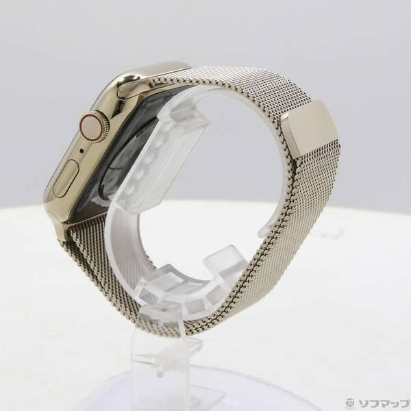 〔中古〕Apple(アップル) Apple Watch Series 8 GPS + Cellular 45mm ゴールドステンレススチールケース ゴールドミラネーゼループ〔258-ud〕 |  | 01