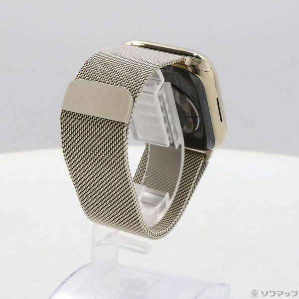 〔中古〕Apple(アップル) Apple Watch Series 8 GPS + Cellular 45mm ゴールドステンレススチールケース ゴールドミラネーゼループ〔258-ud〕 |  | 02