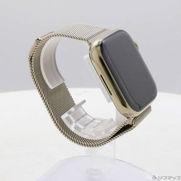 〔中古〕Apple(アップル) Apple Watch Series 8 GPS + Cellular 45mm ゴールドステンレススチールケース ゴールドミラネーゼループ〔258-ud〕 |  | 03