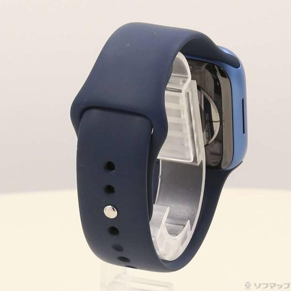 〔中古〕Apple(アップル) Apple Watch Series 7 GPS 41mm ブルーアルミニウムケース アビスブルースポーツバンド〔262-ud〕 |  | 02