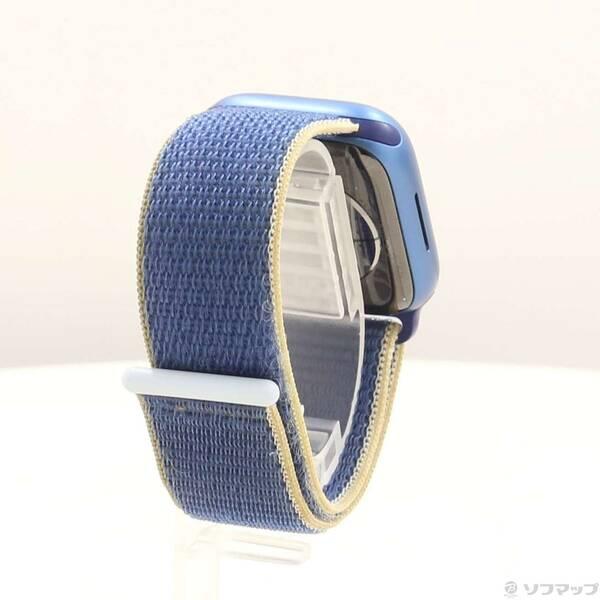 〔中古〕Apple(アップル) Apple Watch Series 7 GPS 41mm ブルーアルミニウムケース アビススポーツループ〔344-ud〕 |  | 02