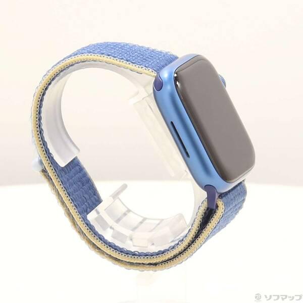 〔中古〕Apple(アップル) Apple Watch Series 7 GPS 41mm ブルーアルミニウムケース アビススポーツループ〔344-ud〕 |  | 03