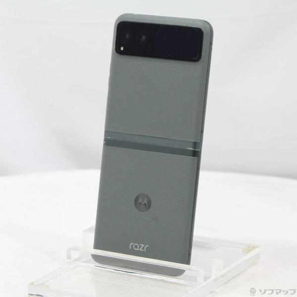 〔中古〕Motorola(モトローラ) motorola razr 40s 256GB セージグリーン A303MO Softbank SIMフリー 〔ネットワーク利用制限▲〕〔377-ud〕 | 