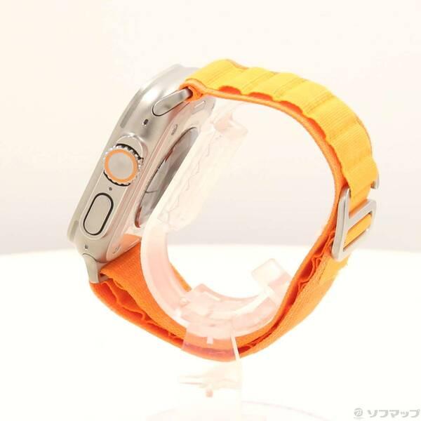 〔中古〕Apple(アップル) Apple Watch Ultra GPS + Cellular 49mm チタニウムケース オレンジアルパインループ〔344-ud〕 |  | 01