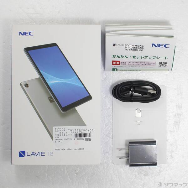 〔中古〕NEC(エヌイーシー) LAVIE T8 T0875／CAS 128GB プラチナグレー PC-T0875CAS Wi-Fi〔297-ud〕 |  | 04