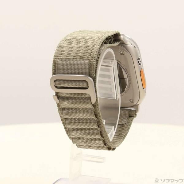 〔中古〕Apple(アップル) Apple Watch Ultra 2 GPS + Cellular 49mm チタニウムケース オリーブアルパインループ〔368-ud〕 |  | 02