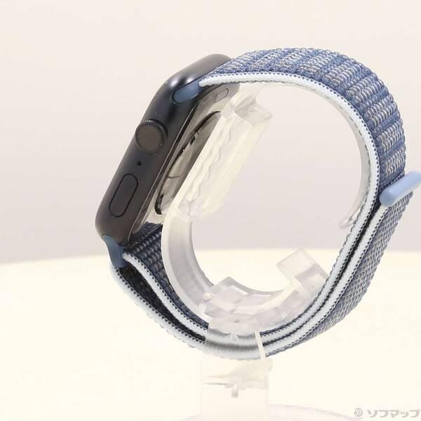 〔中古〕Apple(アップル) Apple Watch Series 8 GPS 45mm ミッドナイトアルミニウムケース ストームブルースポーツループ〔348-ud〕 |  | 01