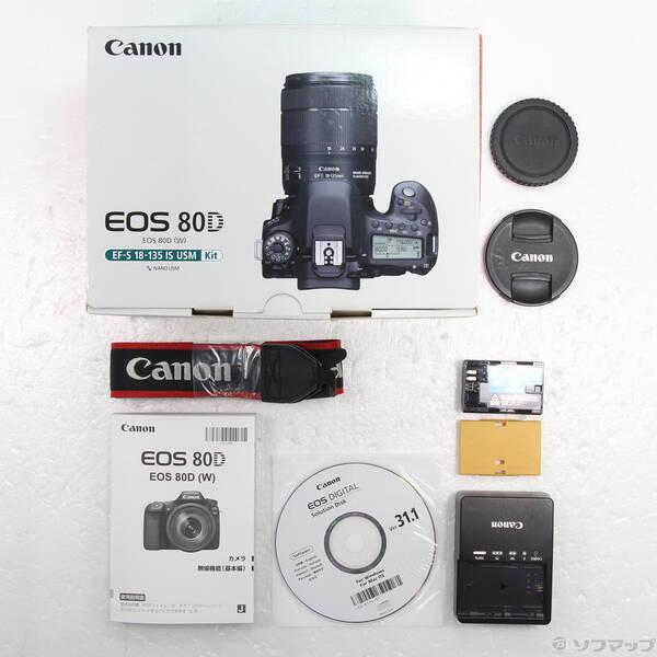 中古〕Canon(キヤノン) EOS 80D EF-S18-135 IS USM レンズキット〔297