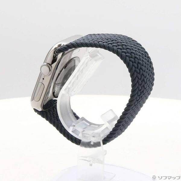 〔中古〕Apple(アップル) Apple Watch Series 10 GPS + Cellular 46mm ナチュラルチタニウムケース ミッドナイトブレイデッドソロループ〔377-ud〕 |  | 01