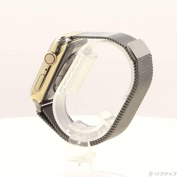 〔中古〕Apple(アップル) Apple Watch Series 8 GPS + Cellular 45mm ゴールドステンレススチールケース グラファイトミラネーゼループ〔251-ud〕 |  | 01