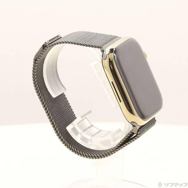 〔中古〕Apple(アップル) Apple Watch Series 8 GPS + Cellular 45mm ゴールドステンレススチールケース グラファイトミラネーゼループ〔251-ud〕 |  | 03
