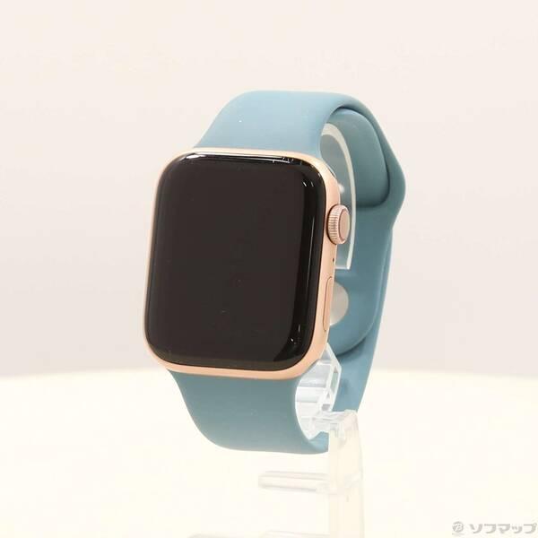 〔中古〕Apple(アップル) Apple Watch Series 5 GPS + Cellular 44mm ゴールドアルミニウムケース カクタススポーツバンド〔344-ud〕 | 