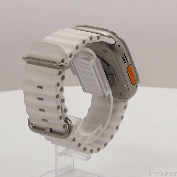 〔中古〕Apple(アップル) Apple Watch Ultra GPS + Cellular 49mm チタニウムケース ホワイトオーシャンバンド〔377-ud〕 |  | 02