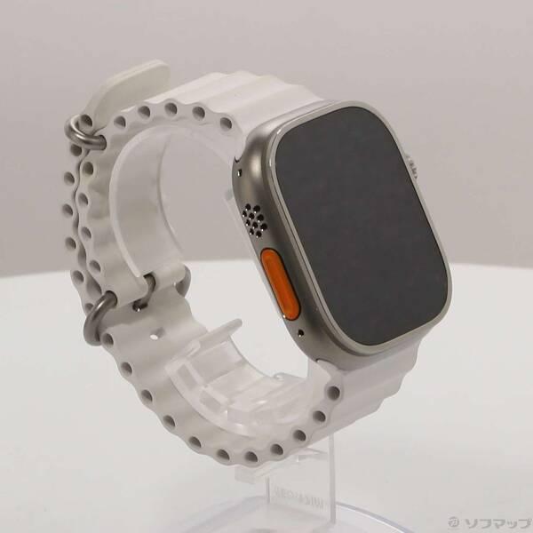 〔中古〕Apple(アップル) Apple Watch Ultra GPS + Cellular 49mm チタニウムケース ホワイトオーシャンバンド〔377-ud〕 |  | 03