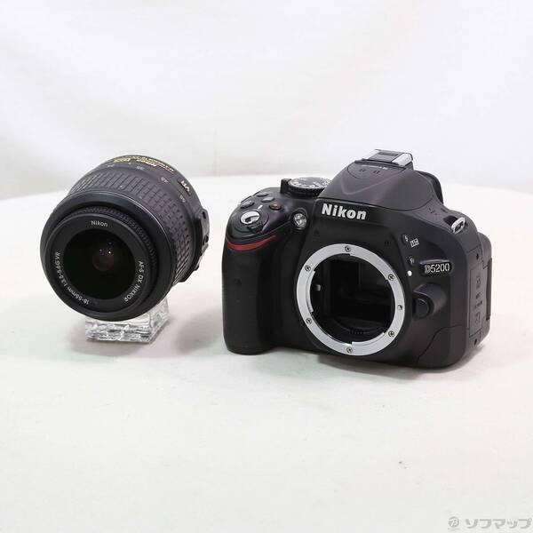 〔中古〕Nikon(ニコン) 期間特価対象品 NIKON D5200 18-55 VR レンズキット ブラック〔297-ud〕 | 