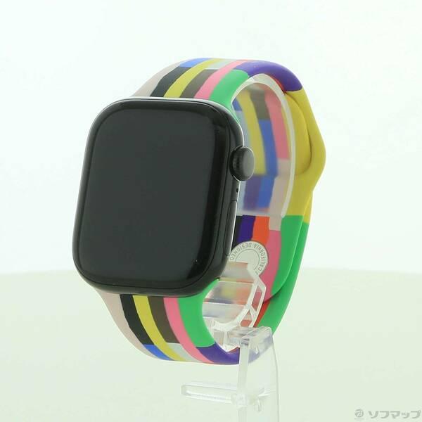 〔中古〕Apple(アップル) Apple Watch Series 10 GPS 42mm ジェットブラックアルミニウムケース プライドエディションスポーツバンド〔295-ud〕 | 