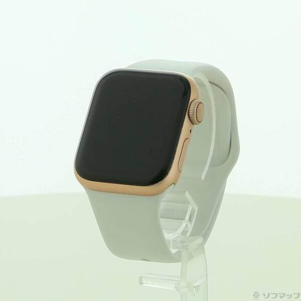 〔中古〕Apple(アップル) Apple Watch Series 5 GPS + Cellular 40mm ゴールドアルミニウムケース ホワイトスポーツバンド〔368-ud〕 | 