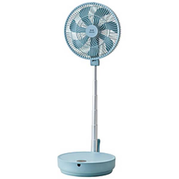 〔中古〕〔展示品〕 温度センサー搭載 DCフォールディングフロアファン ブルー BOE112-BL ［DCモーター搭載 ／リモコン付き］〔348-ud〕 | 