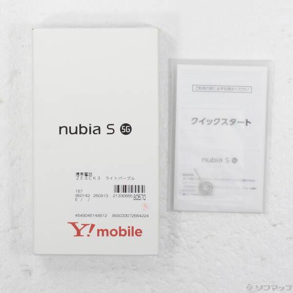 〔中古〕ZTE nubia S 5G 128GB ライトパープル A403ZT Y!mobile SIMフリー〔368-ud〕 |  | 04