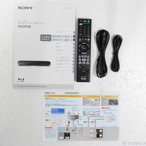 SONYブルーレイレコーダー4K FBT2200 新品未使用 SONY 4Kチューナー内蔵Ultra HD ブルーレイ/DVDレコーダー BDZ