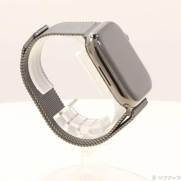 〔中古〕Apple(アップル) Apple Watch Series 8 GPS + Cellular 45mm グラファイトステンレススチールケース グラファイトミラネーゼループ〔258-ud〕 |  | 03