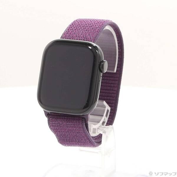〔中古〕Apple(アップル) Apple Watch Series 10 GPS 42mm ジェットブラックアルミニウムケース プラムスポーツループ〔348-ud〕 | 