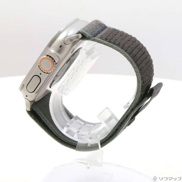 〔中古〕Apple(アップル) Apple Watch Ultra 2 GPS + Cellular 49mm チタニウムケース ブルー／ブラックトレイルループ〔276-ud〕 |  | 01