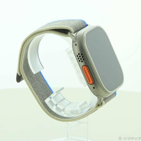 〔中古〕Apple(アップル) 〔展示品〕 Apple Watch Ultra GPS + Cellular 49mm チタニウムケース ブルー／グレイトレイルループ〔377-ud〕 |  | 03