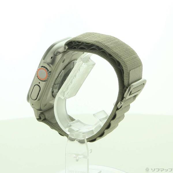 〔中古〕Apple(アップル) Apple Watch Ultra 2 GPS + Cellular 49mm チタニウムケース オリーブアルパインループ〔276-ud〕 |  | 01