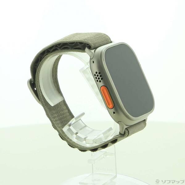 〔中古〕Apple(アップル) Apple Watch Ultra 2 GPS + Cellular 49mm チタニウムケース オリーブアルパインループ〔276-ud〕 |  | 03