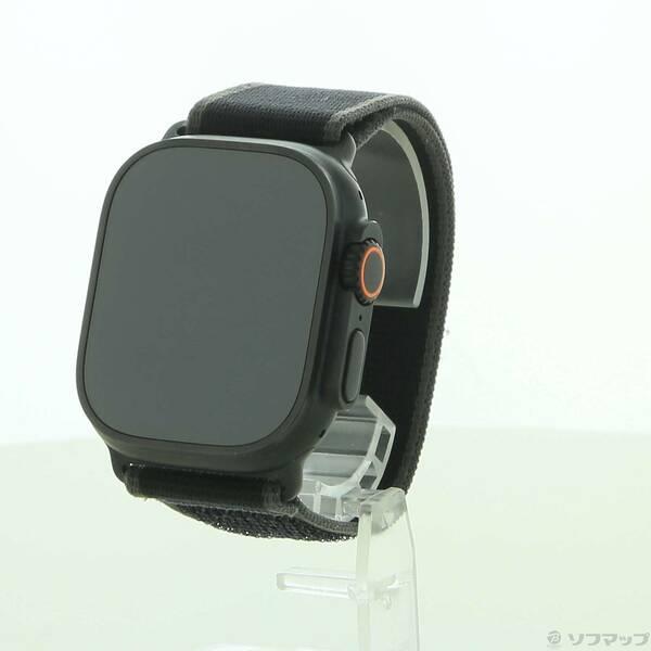 〔中古〕Apple(アップル) Apple Watch Ultra 2 GPS + Cellular 49mm ブラックチタニウムケース ブラックトレイルループ〔305-ud〕 | 