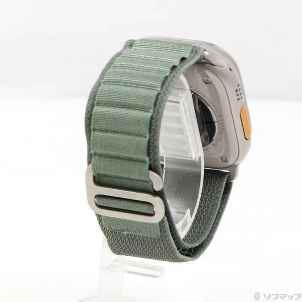 〔中古〕Apple(アップル) Apple Watch Ultra GPS + Cellular 49mm チタニウムケース グリーンアルパインループ〔377-ud〕 |  | 02
