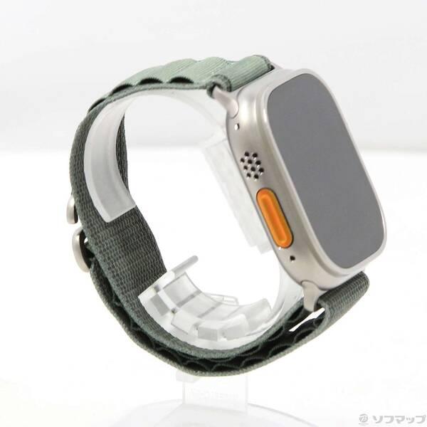 〔中古〕Apple(アップル) Apple Watch Ultra GPS + Cellular 49mm チタニウムケース グリーンアルパインループ〔377-ud〕 |  | 03