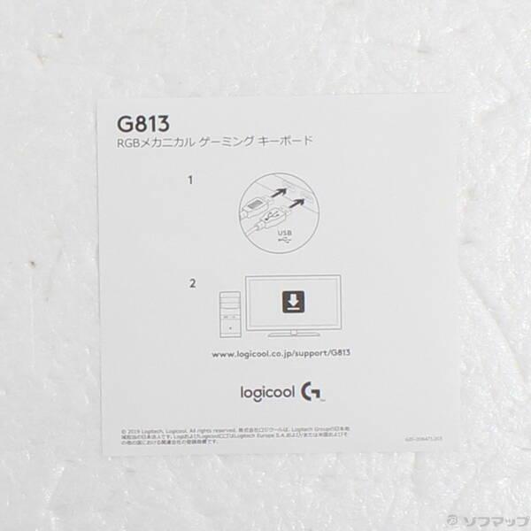 〔中古〕logicool(ロジクール) 〔展示品〕 G813 RGBメカニカル ゲーミングキーボード G813-CK クリッキー〔262-ud〕 |  | 04
