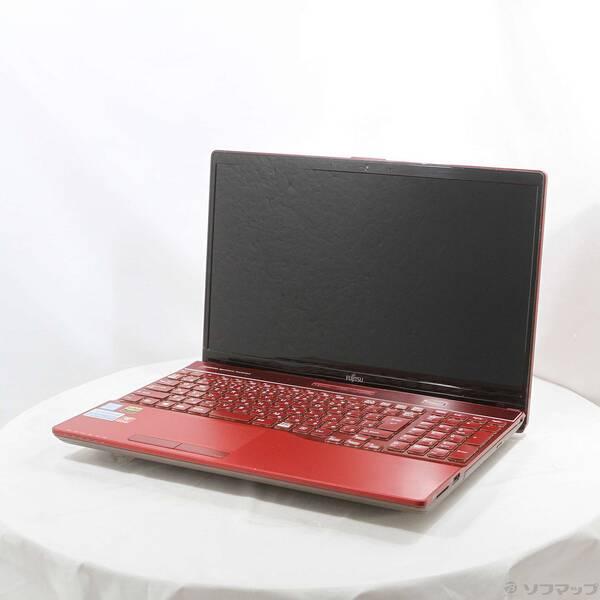 〔中古〕FUJITSU(富士通） LIFEBOOK AH53／C2 FMVA53C2R ガーネットレッド 〔Windows 10〕〔377-ud〕 | 