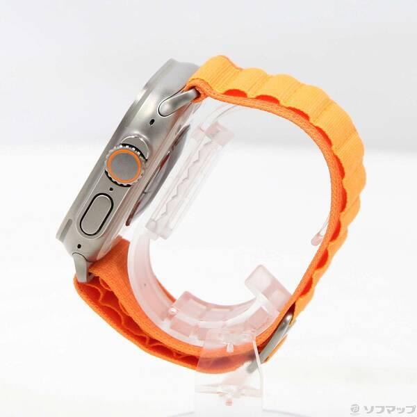 〔中古〕Apple(アップル) Apple Watch Ultra GPS + Cellular 49mm チタニウムケース オレンジアルパインループ〔377-ud〕 |  | 01