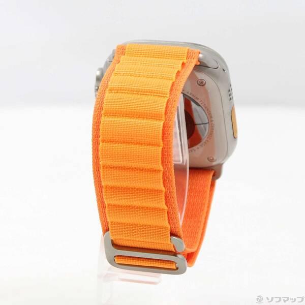 〔中古〕Apple(アップル) Apple Watch Ultra GPS + Cellular 49mm チタニウムケース オレンジアルパインループ〔377-ud〕 |  | 02