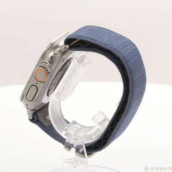 〔中古〕Apple(アップル) Apple Watch Ultra 2 GPS + Cellular 49mm チタニウムケース ブルーアルパインループ〔377-ud〕 |  | 01