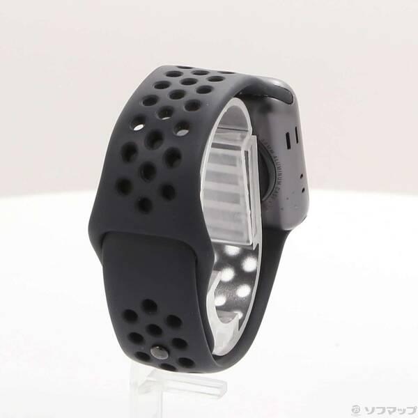 〔中古〕Apple(アップル) Apple Watch Series 3 Nike+ GPS 38mm スペースグレイアルミニウムケース アンスラサイト／ブラックNikeスポーツバンド〔377-ud〕 |  | 02