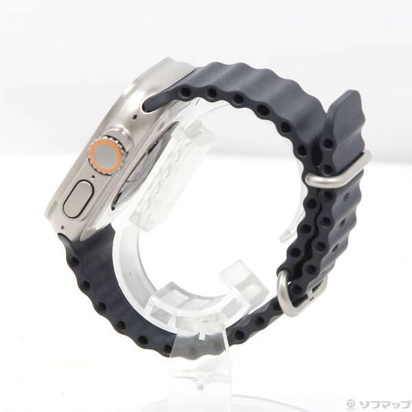 〔中古〕Apple(アップル) Apple Watch Ultra GPS + Cellular 49mm チタニウムケース ミッドナイトオーシャンバンド〔377-ud〕 |  | 01