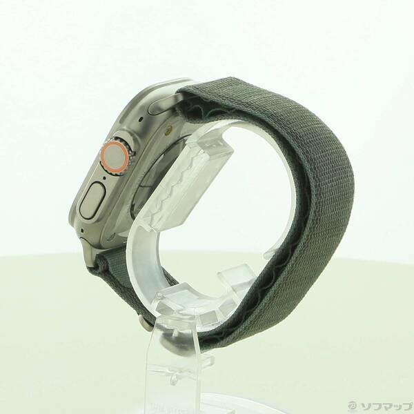 〔中古〕Apple(アップル) Apple Watch Ultra GPS + Cellular 49mm チタニウムケース グリーンアルパインループ〔305-ud〕 |  | 01