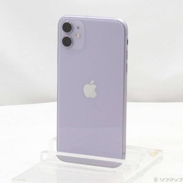 〔中古〕Apple(アップル) iPhone11 64GB パープル MWLX2J／A SIMフリー〔377-ud〕 | 