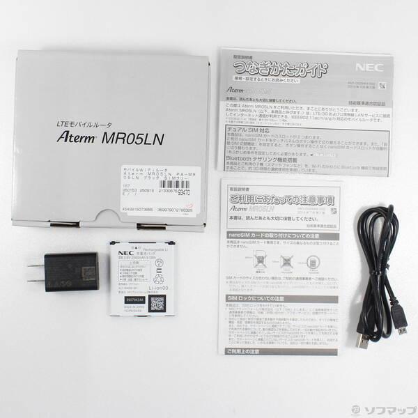 〔中古〕NEC(エヌイーシー) Aterm MR05LN PA-MR05LN ブラック SIMフリー〔258-ud〕 |  | 04